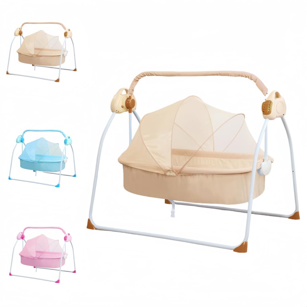 Amazon.co.jp: ShineLuxe ゆりかご ベビーベッド 電動 揺りかご